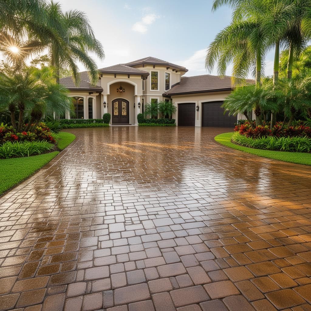 Paver Sealing & Staining service in Lakewood Ranch, Bradenton and Sarasota Florida